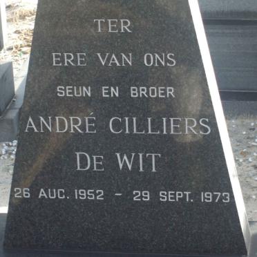 WIT André Cilliers, de 1952-1973
