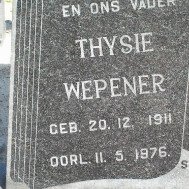 WEPENER Thysie 1911-1976