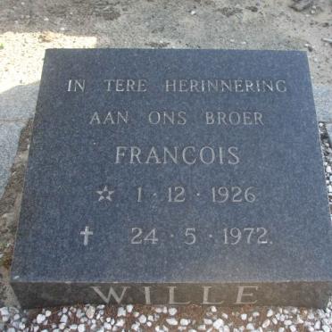 WILLE Francois 1926-1972