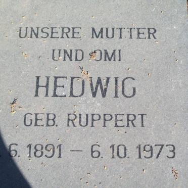 WIEGMANN Hedwig nee RUPPERT 1891-1973
