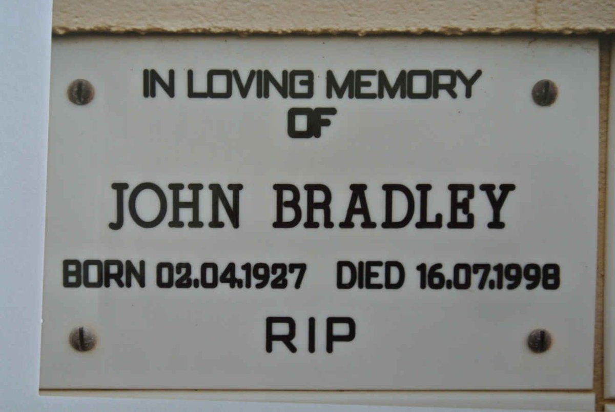 BRADLEY John 1927-1998