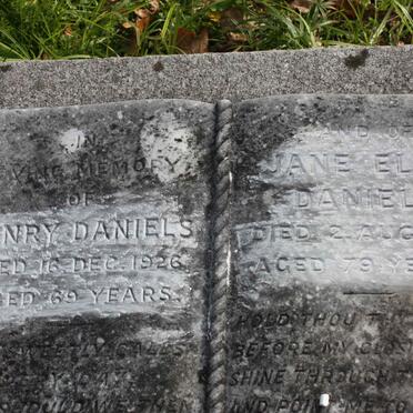 DANIELS Henry -1926 &amp; Jane Eliza -1947