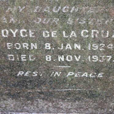 CRUZ Joyce, de la 1924-1937