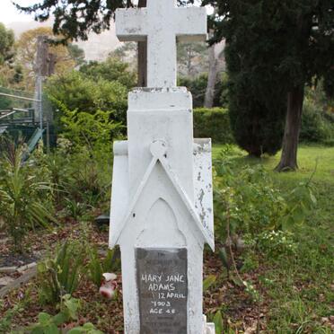 ADAMS Mary Jane  -1903