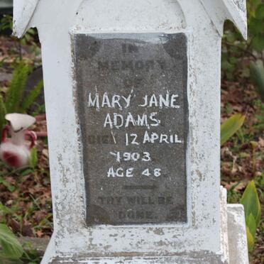 ADAMS Mary Jane -1903