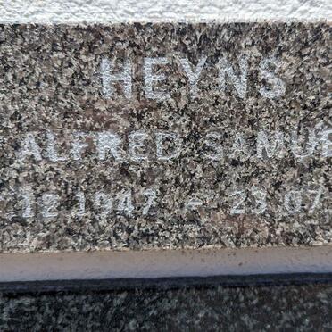 HEYNS Alfred Samuel 1947-2015