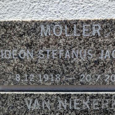 MOLLER Gideon Stefanus Jacobus 1918-2002