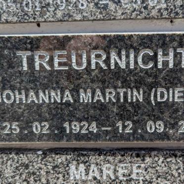 TREURNICHT Johanna Martin 1924-2019
