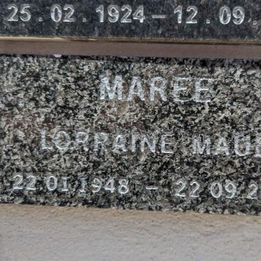 MAREE Lorraine Maud 1948-2005