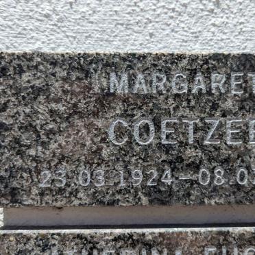COETZEE Margaret 1924-2001