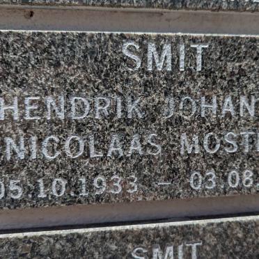 SMIT Hendrik Johannes Nicolaas Mostert 1933-2002
