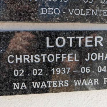 LOTTER Christoffel Johannes 1937-2021