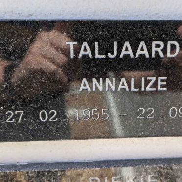 TALJAARD Annalize 1955-2018