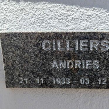 CILLIERS Andries 1933-2013