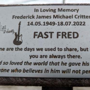 CRITTENDEN Frederick James Michael 1949-2022