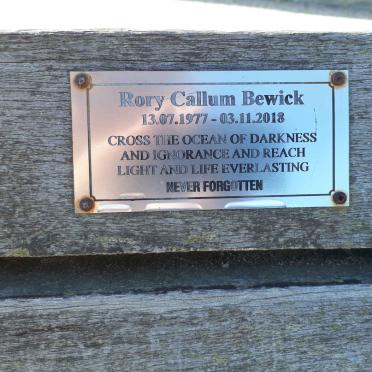 BEWICK Rory Callum 1977-2018