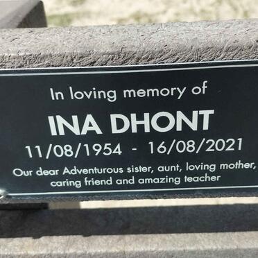 DHONT Ina 1954-2021