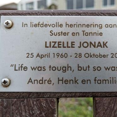 JONAK Lizelle 1960-2020