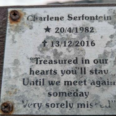 SERFONTEIN Charlene 1982-2016