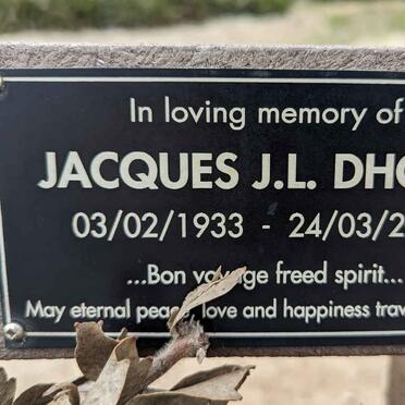 DHONT Jacques J.L. 1933-2019