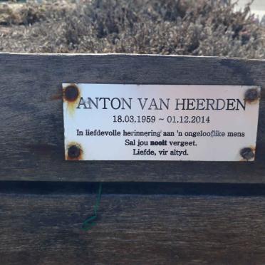 HEERDEN Anton, van 1959-2014