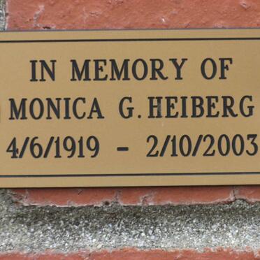 HEIBERG Monica G. 1919-2003