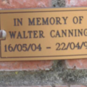 CANNING Walter 1904-1990