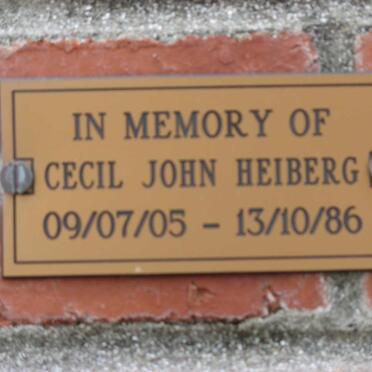 HEIBERG Cecil John 1905-1986