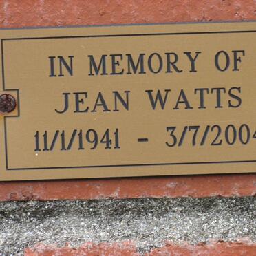 WATTS Jean 1941-2004