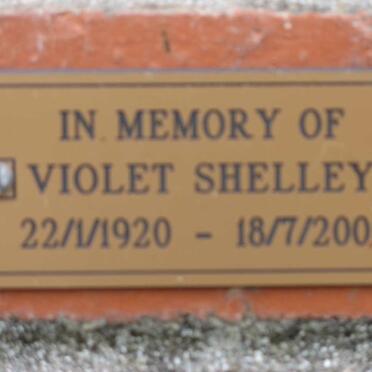 SHELLEY Violet 1920-2001