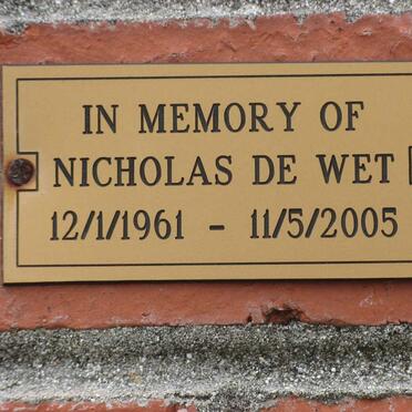 WET Nicholas, de 1961-2005