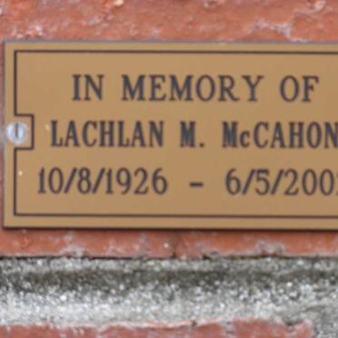 McCAHON Lachlan M. 1926-2002