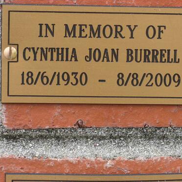 BURRELL Cynthia Joan 1930-2009
