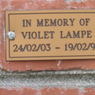 LAMPE Violet 1903-1994
