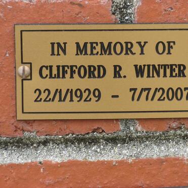 WINTER Clifford R. 1929-2007