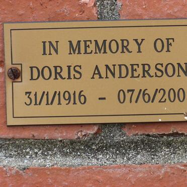 ANDERSON Doris 1916-2005