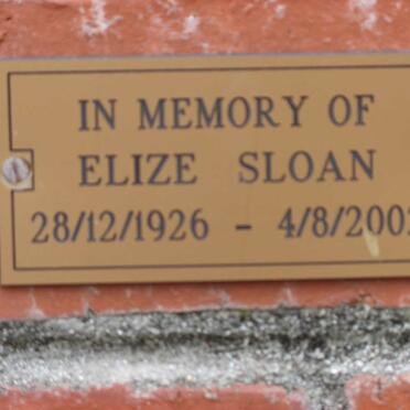 SLOAN Elize 1926-2002