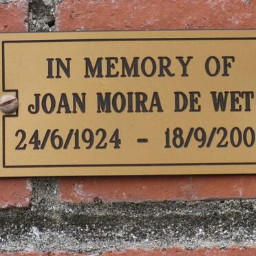 WET Joan Moira, de 1924-2008