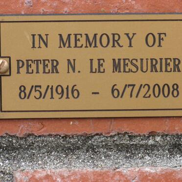 MESURIER Peter N., le 1916-2008