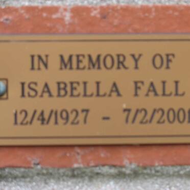 FALL Isabella 1927-2001