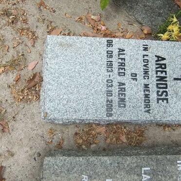 ARENDSE Alfred Arend 1913-2008