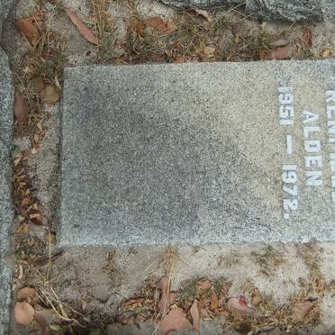 ALDEN Adrian Renfield 1951-1972