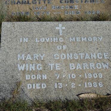 BARROW Mary Constance, WINGATE 1909-1986
