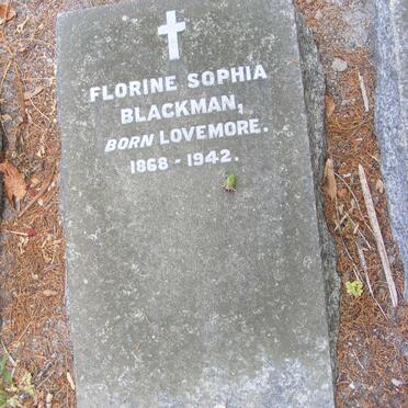 BLACKMAN Florine Sophia nee LOVEMORE 1868-1942
