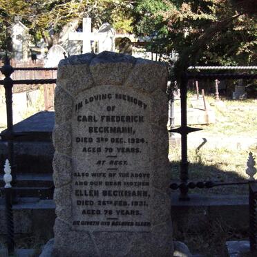 BECKMANN Carl Frederick -1924 &amp; Ellen -1931