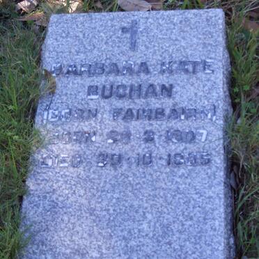 BUCHAN Barbara Kate nee FAIRBAIRN 1907-19?5