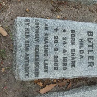 BUTLER Hilda nee SHARE 1920-2002
