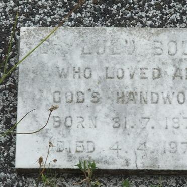 BOLUS Lulu 1877-1970