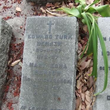 BENSON Edward Turk 1907-1967 &amp; Mary Edna RICHARDSON 1907-1981