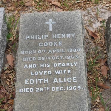 COOKE Henry Philip 1880-1963 &amp; Edith Alice -1969